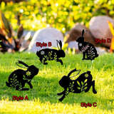 Maxbell Garden Stakes Rabbit acrylic Garden Statues Decorative for Outdoor Style A