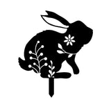 Maxbell Garden Stakes Rabbit acrylic Garden Statues Decorative for Outdoor Style A