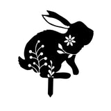 Maxbell Garden Stakes Rabbit acrylic Garden Statues Decorative for Outdoor Style A
