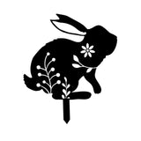 Maxbell Garden Stakes Rabbit acrylic Garden Statues Decorative for Outdoor Style A