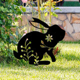 Maxbell Garden Stakes Rabbit acrylic Garden Statues Decorative for Outdoor Style A