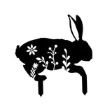 Maxbell Garden Stakes Rabbit acrylic Garden Statues Decorative for Outdoor Style B