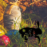 Maxbell Garden Stakes Rabbit acrylic Garden Statues Decorative for Outdoor Style B