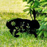 Maxbell Garden Stakes Rabbit acrylic Garden Statues Decorative for Outdoor Style B