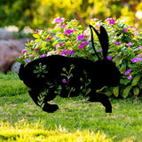 Maxbell Garden Stakes Rabbit acrylic Garden Statues Decorative for Outdoor Style B