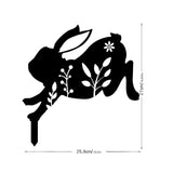 Maxbell Garden Stakes Rabbit acrylic Garden Statues Decorative for Outdoor Style C