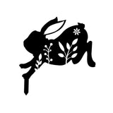 Maxbell Garden Stakes Rabbit acrylic Garden Statues Decorative for Outdoor Style C