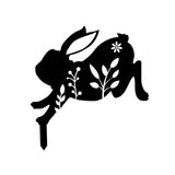 Maxbell Garden Stakes Rabbit acrylic Garden Statues Decorative for Outdoor Style C