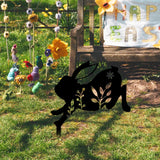 Maxbell Garden Stakes Rabbit acrylic Garden Statues Decorative for Outdoor Style C