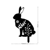 Maxbell Garden Stakes Rabbit acrylic Garden Statues Decorative for Outdoor Style D
