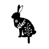 Maxbell Garden Stakes Rabbit acrylic Garden Statues Decorative for Outdoor Style D