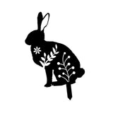 Maxbell Garden Stakes Rabbit acrylic Garden Statues Decorative for Outdoor Style D