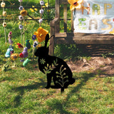 Maxbell Garden Stakes Rabbit acrylic Garden Statues Decorative for Outdoor Style D