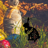 Maxbell Garden Stakes Rabbit acrylic Garden Statues Decorative for Outdoor Style D