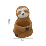 Maxbell Lovely Garden Flower pots Sloth for Garden Desktop Housewarming Gift