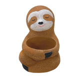 Maxbell Lovely Garden Flower pots Sloth for Garden Desktop Housewarming Gift