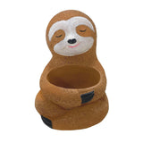 Maxbell Lovely Garden Flower pots Sloth for Garden Desktop Housewarming Gift