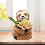 Maxbell Lovely Garden Flower pots Sloth for Garden Desktop Housewarming Gift