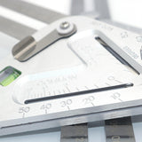 Maxbell Multifunctional Woodworking Leveler Triangle Ruler Sliding Bevel Angle Ruler