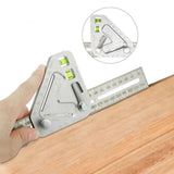 Maxbell Multifunctional Woodworking Leveler Triangle Ruler Sliding Bevel Angle Ruler