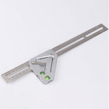 Maxbell Multifunctional Woodworking Leveler Triangle Ruler Sliding Bevel Angle Ruler