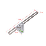 Maxbell Multifunctional Woodworking Leveler Triangle Ruler Sliding Bevel Angle Ruler