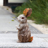 Maxbell bunny Figurine Animal Statues Art Waterproof for Indoor Patio Yard