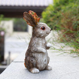 Maxbell bunny Figurine Animal Statues Art Waterproof for Indoor Patio Yard