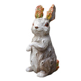 Maxbell bunny Figurine Animal Statues Art Waterproof for Indoor Patio Yard