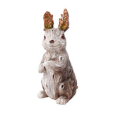 Maxbell bunny Figurine Animal Statues Art Waterproof for Indoor Patio Yard