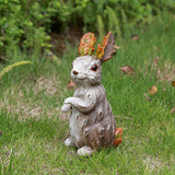 Maxbell bunny Figurine Animal Statues Art Waterproof for Indoor Patio Yard