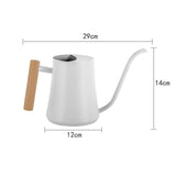 Maxbell Watering Can 1 L Multipurpose with Long Spout Decorative for Garden Indoor White