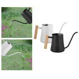 Maxbell Watering Can 1 L Multipurpose with Long Spout Decorative for Garden Indoor White