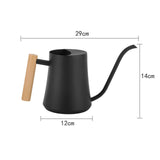 Maxbell Watering Can 1 L Multipurpose with Long Spout Decorative for Garden Indoor Black