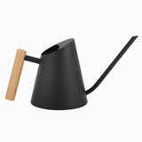 Maxbell Stainless Steel Watering Pot with Long Mouth 900ml for Home Garden Bonsai Black