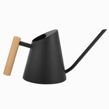 Maxbell Stainless Steel Watering Pot with Long Mouth 900ml for Home Garden Bonsai Black