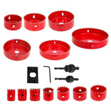 Maxbell HSS Centring Drill Metal Cutting Tools Kit for Thin Metal Pipe Drywall 13Pcs