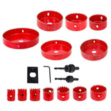 Maxbell HSS Centring Drill Metal Cutting Tools Kit for Thin Metal Pipe Drywall 13Pcs