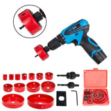 Maxbell HSS Centring Drill Metal Cutting Tools Kit for Thin Metal Pipe Drywall 13Pcs