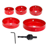 Maxbell HSS Centring Drill Metal Cutting Tools Kit for Thin Metal Pipe Drywall 5Pcs