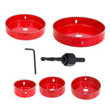 Maxbell HSS Centring Drill Metal Cutting Tools Kit for Thin Metal Pipe Drywall 5Pcs