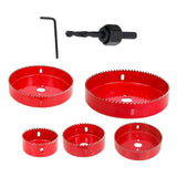Maxbell HSS Centring Drill Metal Cutting Tools Kit for Thin Metal Pipe Drywall 5Pcs