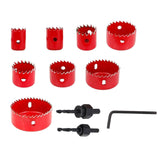 Maxbell HSS Centring Drill Metal Cutting Tools Kit for Thin Metal Pipe Drywall 8Pcs