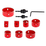 Maxbell HSS Centring Drill Metal Cutting Tools Kit for Thin Metal Pipe Drywall 8Pcs