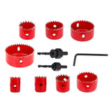 Maxbell HSS Centring Drill Metal Cutting Tools Kit for Thin Metal Pipe Drywall 8Pcs