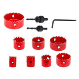 Maxbell HSS Centring Drill Metal Cutting Tools Kit for Thin Metal Pipe Drywall 8Pcs