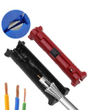 Maxbell Multifunctional Electric Wire Strip Pen Rotary for Cable Puller Coax Cables Red
