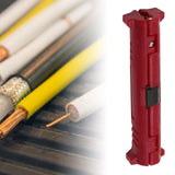 Maxbell Multifunctional Electric Wire Strip Pen Rotary for Cable Puller Coax Cables Red