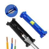 Maxbell Multifunctional Electric Wire Strip Pen Rotary for Cable Puller Coax Cables Blue