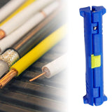 Maxbell Multifunctional Electric Wire Strip Pen Rotary for Cable Puller Coax Cables Blue